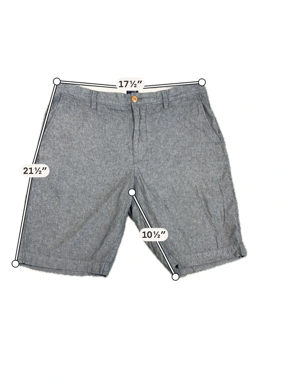 J. Crew Gray Rivington Flat Front Men's Shorts